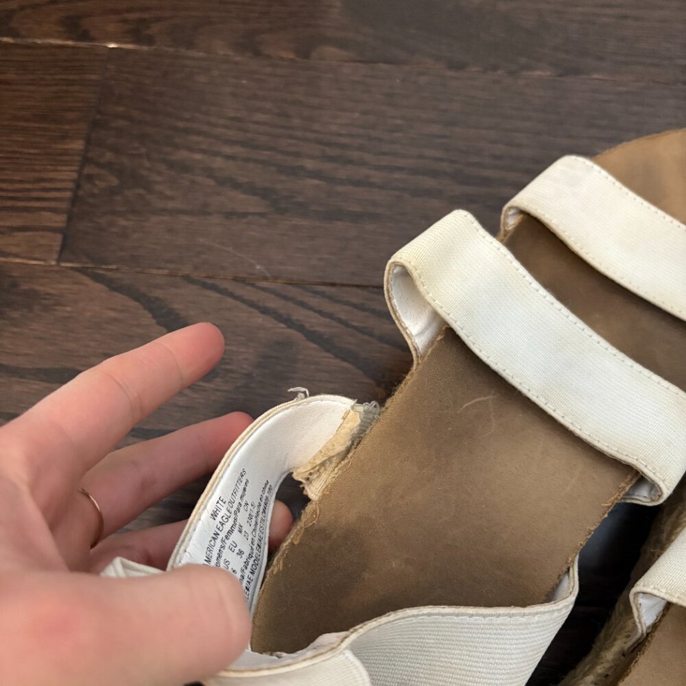 White Platform Sandals - Picture 2 of 2